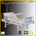 collapsible side rail one crank hospital bed